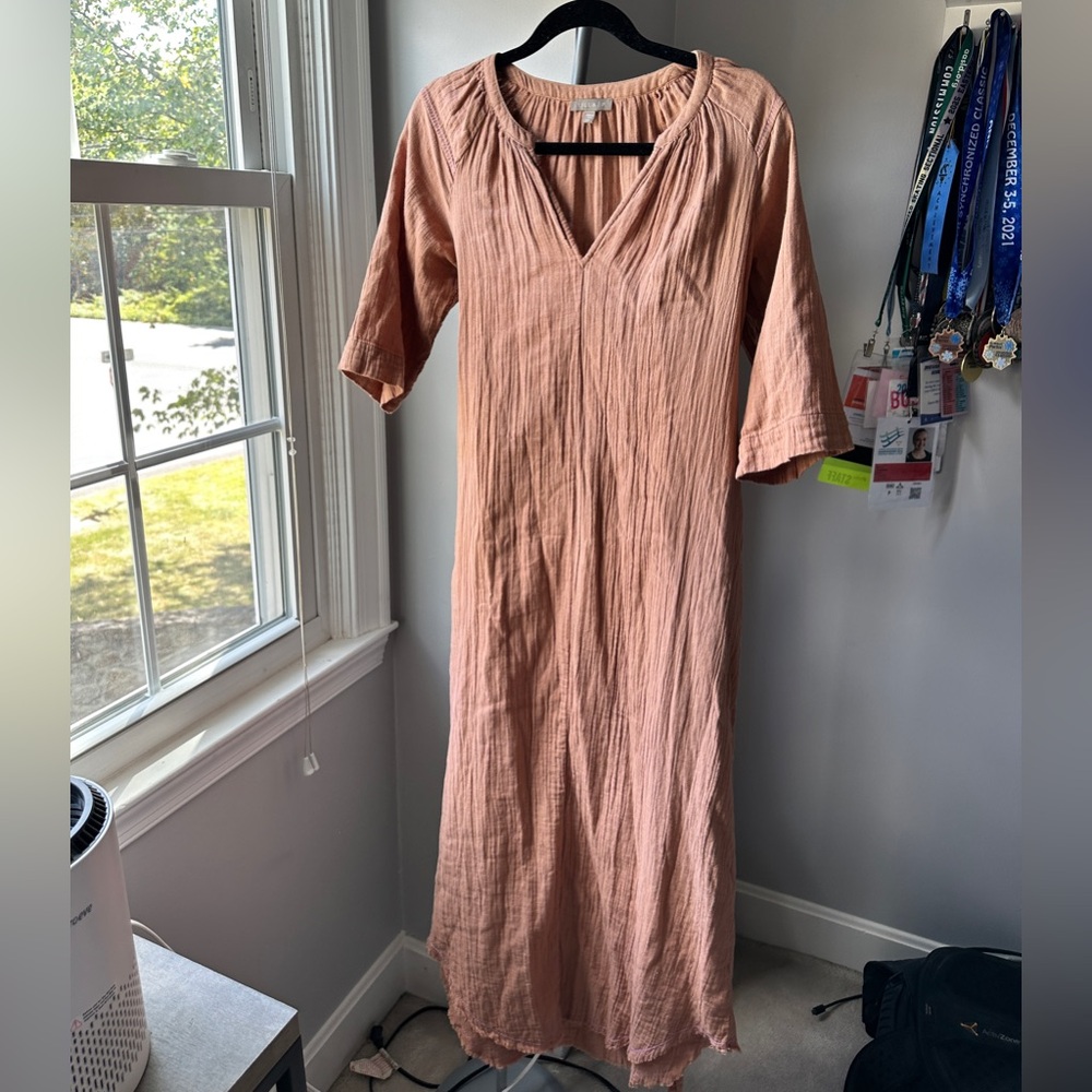Lilla P Terracotta Long Sleeve Dress